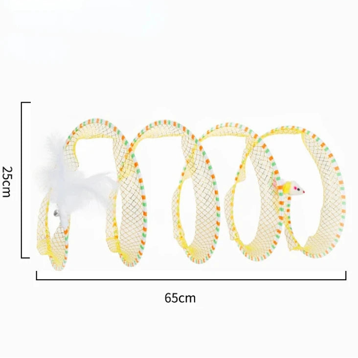 Brinquedo de túnel felino
