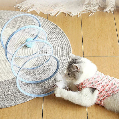 Brinquedo de túnel felino