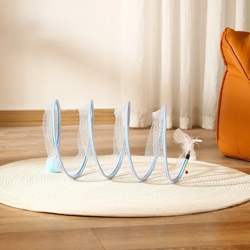 Brinquedo de túnel felino