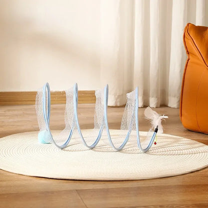 Brinquedo de túnel felino