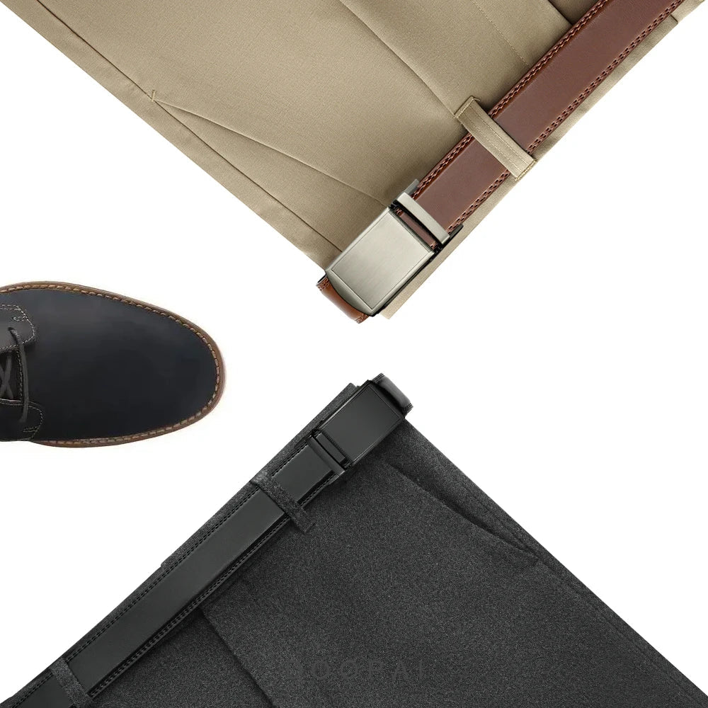 Cinto de Couro com Fecho Inteligente