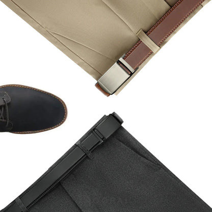 Cinto de Couro com Fecho Inteligente