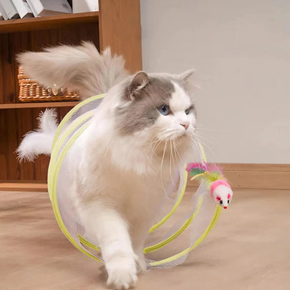 Brinquedo de túnel felino