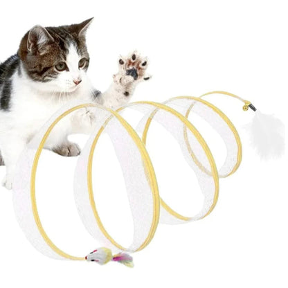 Brinquedo de túnel felino