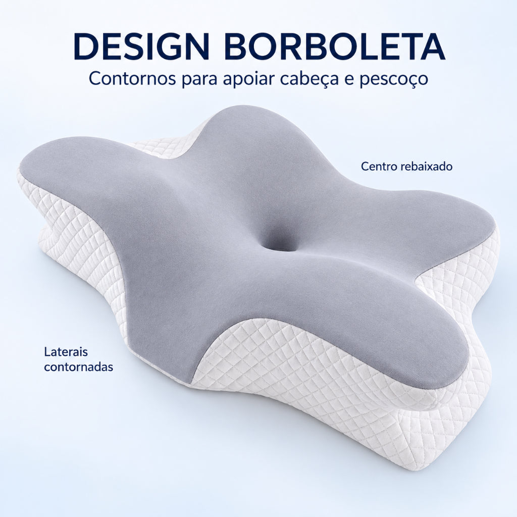 Pescoço Conforto Pro - design borboleta