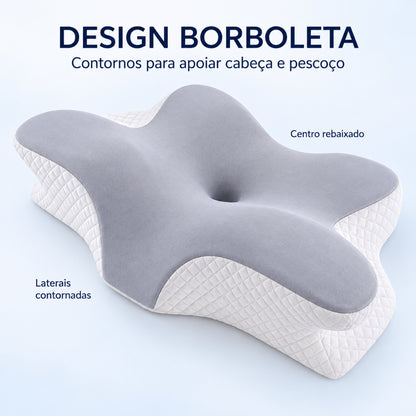Pescoço Conforto Pro - design borboleta