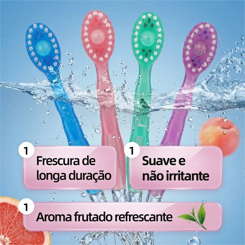 Escova Descartável 5 em 1 - frescor de longa duração e aroma frutado