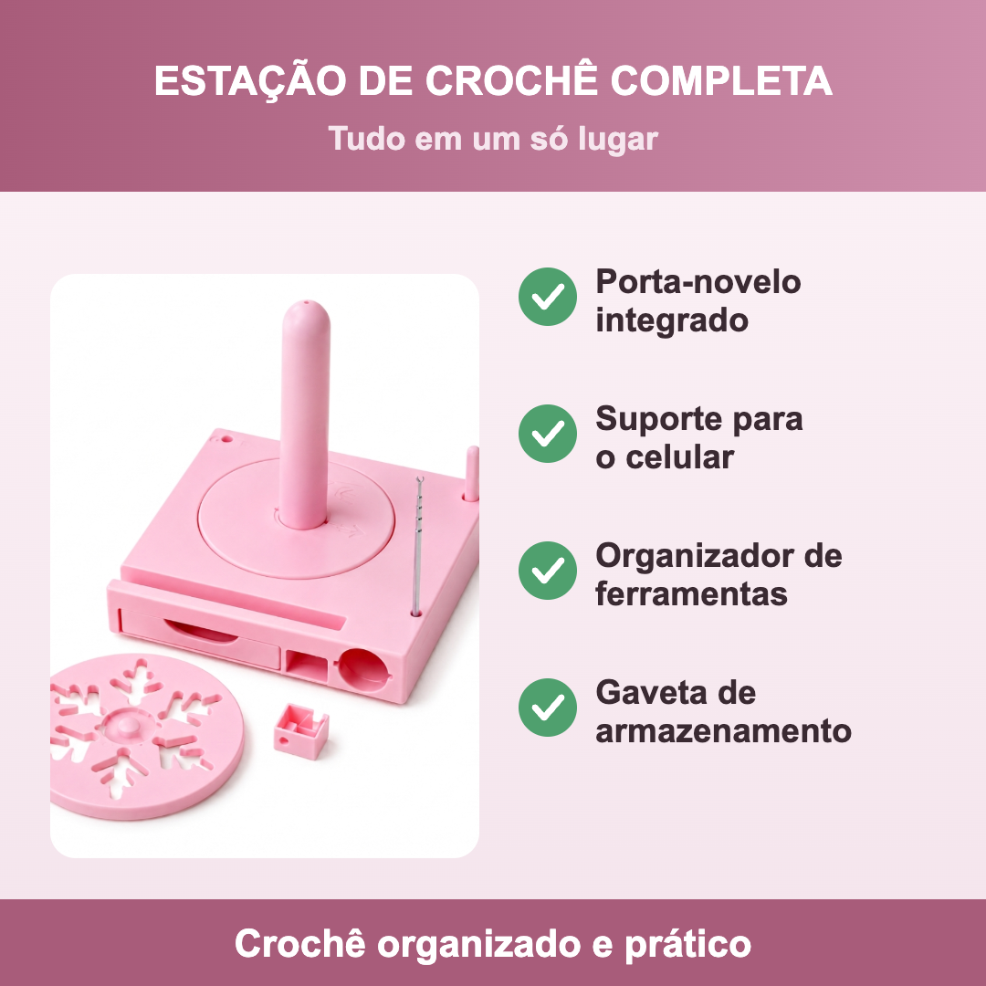 Estação de crochê completa