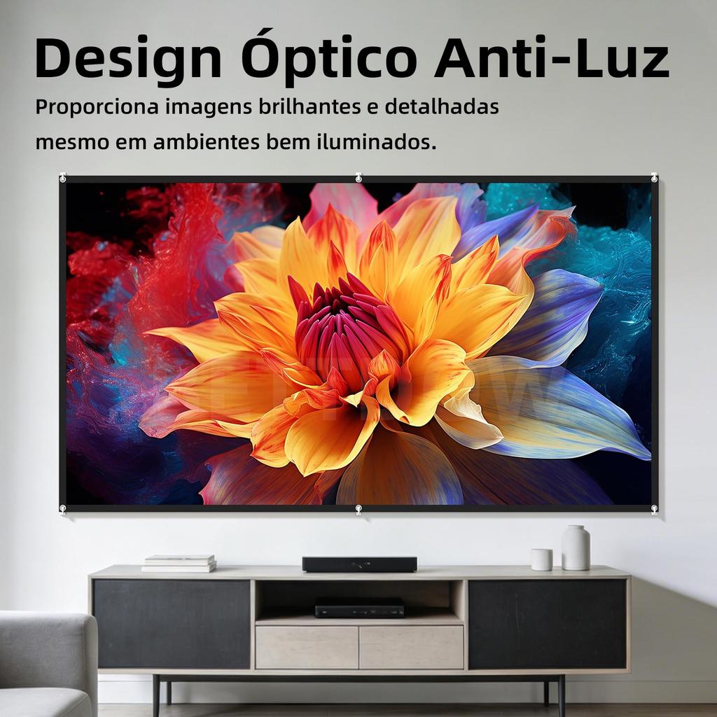 Tela de projeção ALR design óptico anti-luz
